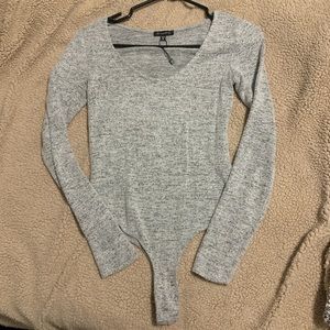 Marl scoop neck bodysuit from dynamite